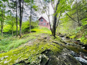 À découvrir: chalet en bois avec ruisseau!
